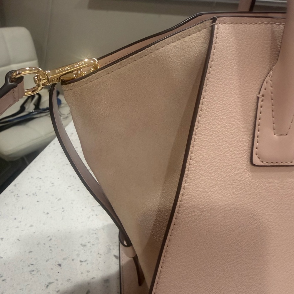 Michael Kors Avril Large Satchel Bag powder blush pink - Picture 2 of 16